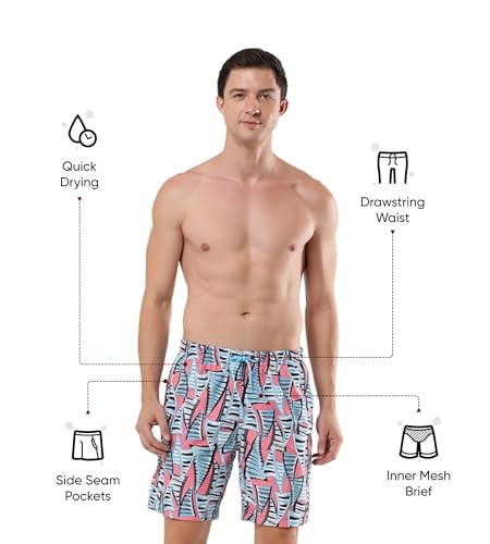 Image of Speedo Men's Recycled Polyster Printed Leisure Watershorts