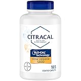 Citracal Slow Release 1200, 1200 mg Calcium Citrate and Calcium Carbonate Blend with 1000 IU Vitamin D3, Bone Health Supplement for Adults, Once Daily Caplets, 185 Count
