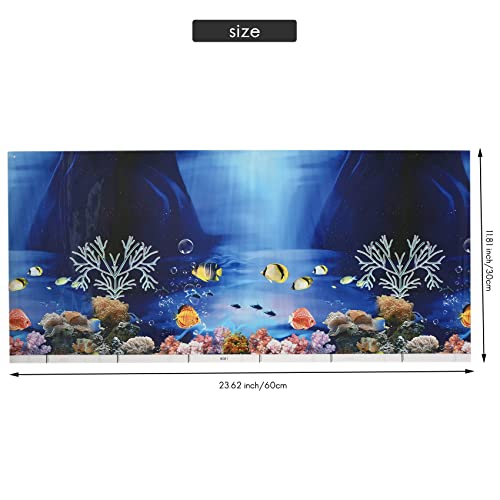Qndanoan Background Aquarium Ocean Landscape Poster Fish Tank Background - Image 4