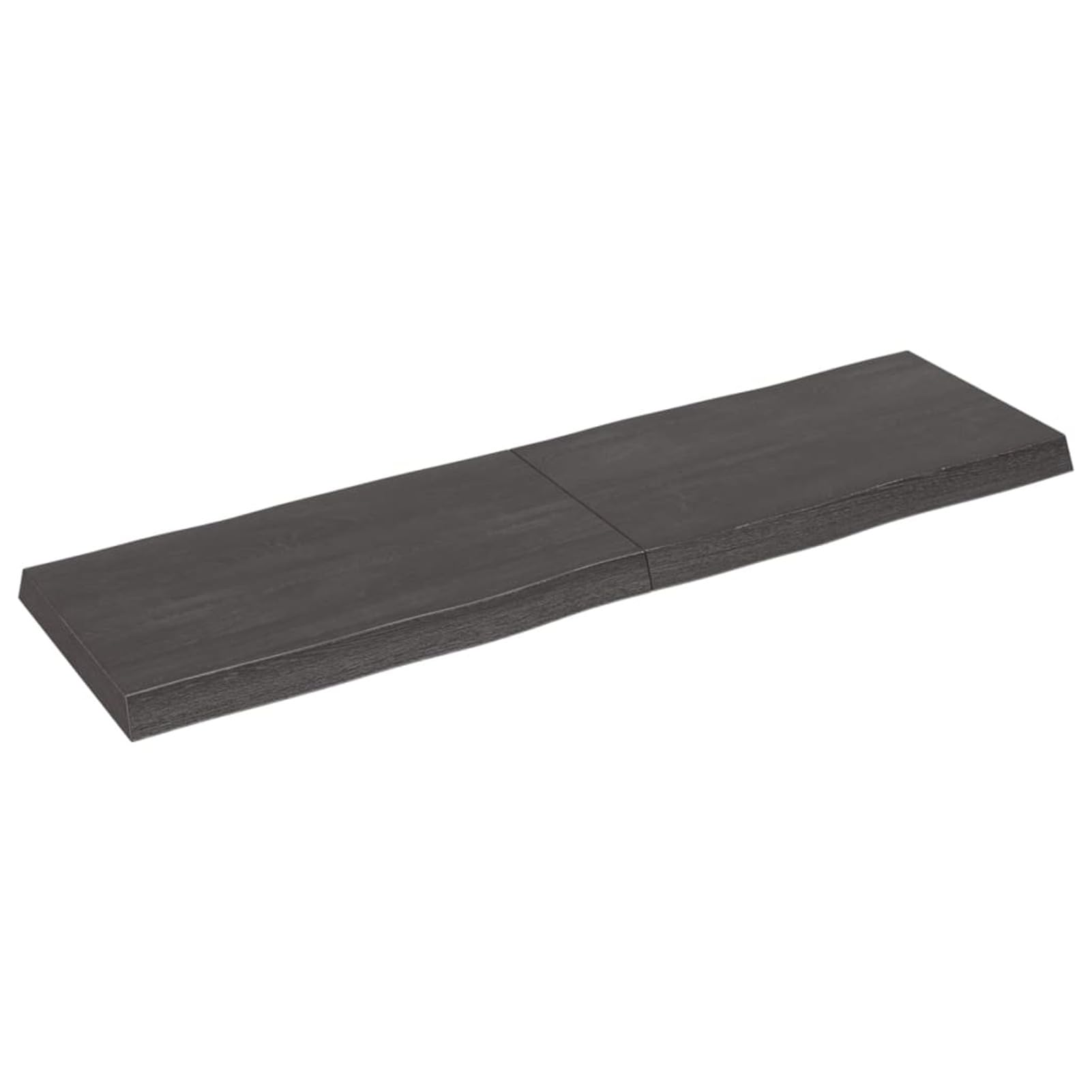 Homgoday Piano del tavolo marrone scuro 140 x 40 x (2 – 6) cm in legno massello trattato Live Edge, piano di ricambio per cucina e caffè, tavolo da pranzo, scrivania, piano di lavoro, mobili da banco