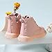 Mybozz Kids Ankle Boots with Side Zipper Lace Up for Toddler Littel Kid Boys and Girls for Outdoor Play and Everyday Wear pink22
