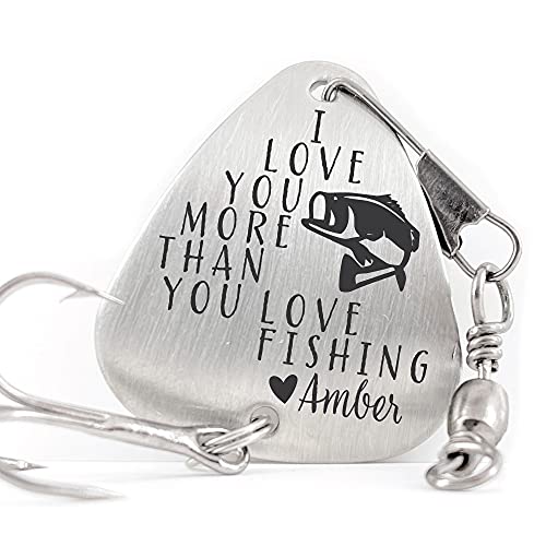 Fishing Gift for Husband I Love You More Than You Love Fishing Lure Anniversary Gift For Him Men's Fishing Lure Gift Valentines Gift Idea MORE-THAN-LURE Fishing Gift for Husband I Love You More Than You Love Fishing Lure Anniversary Gift For Him Men's Fishing Lure Gift Valentines Gift Idea MORE-THAN-LURE