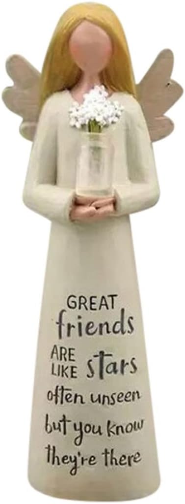 Engel Schwestern Figur Schutzengel Figur Ornament f r Mama Geburtstag Heimdekoration M dchen mit Blume Schutzfiguren