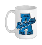 Historic Asheville Established 1797 NC Blue Ridge Vacation Ceramic Mug, White, 15oz