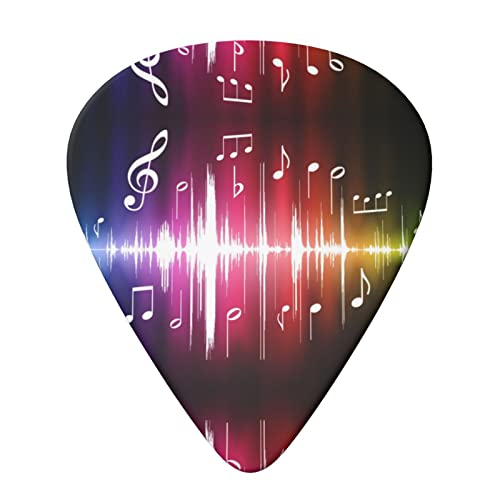 Jumping Music Notes Lot de 6 médiators pour guitare acoustique, guitare électrique, basse, ukulélé – fin, moyen et épais - Les Beatles, Paul McCartney, John Lennon, RIngo Starr, George Harrison Jumping Music Notes Lot de 6 médiators pour guitare acoustique, guitare électrique, basse, ukulélé – fin, moyen et épais – Image 4