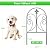 Skcoipsra Decorative Garden Fence 10 Pack, 24in(H) x 10ft(L) Animal Barrier Fence, Rustproof Metal Fencing for Yard, Dog Rabbits Wire Section Garden Edging border for Yard Patio Garden, Arched