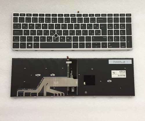 Clavier HP Probook 650 G4 rétroéclairé argent pour une réparation facile