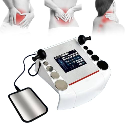 ZHLINGQ Máquina De Diatermia con Tecarterapia, Cet Ret para Terapeutas Deportivos Y Rehabilitación Deportiva, 4 Modos Y 10 Zonas Corporales a Elegir, 300-448 Khz, para El Dolor Corporal
