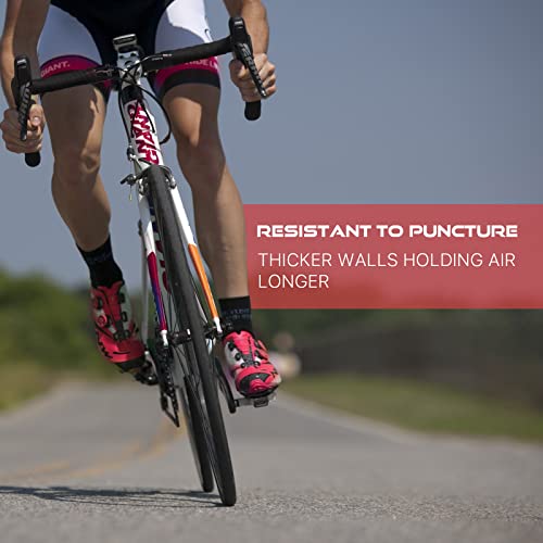 Bike Inner Tube 700X38C/35C/40C/43C With Rim Strip & Tire Lever - Schrader Valve A/V 48L 48Mm - 2 Pack #TOP4