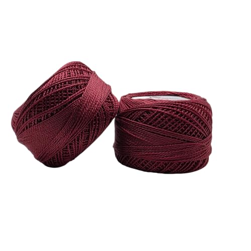 Image of Anchor Knitting Pearl Cotton Fast Colour Thread Yarn - Mercer Pearl Cotton 10gm Yarn (Thickness 1 mm) (Pack of 1 (020)