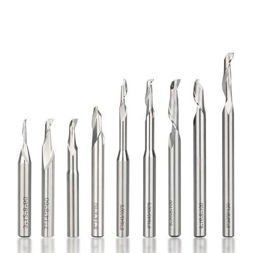 Fraise carbure 8mm anti-vibration pour découpe nette alu CNC