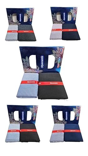 its' fashion impact SIYARAM Cotton Blend Shirt and Trouser Fabric Set, 2.25 Meter Shirt Piece, 1.20 Meter Pant Piece-picture-13