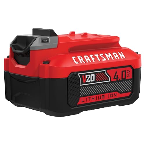 CRAFTSMAN V20 Battery and Charger, for Power Tool Kits and Outdoor Tools, 4.0 Ah, Lithium Ion Battery (CMCB204-CK) - image 8