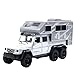 wmengjj Camper Modello di Auto in Metallo pressofuso Camion Simula Suono e Luce Porta Apribile Ritirarsi Ornamento Decorazione Giocattoli per Bambini Regalo per Feste Festive (Giallo, Bianco, Rosso)