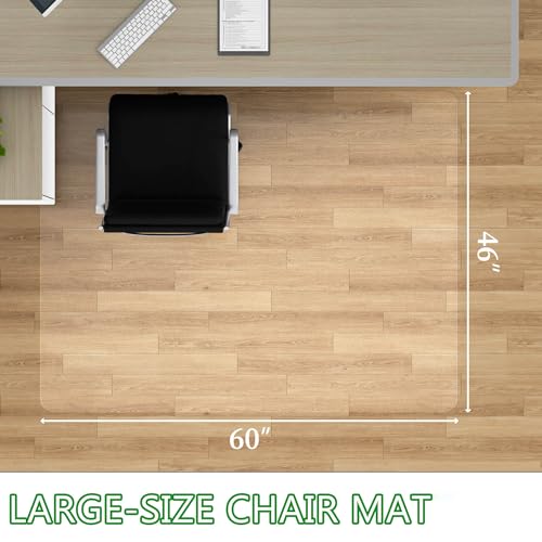 image for 100pointONE Large Office Chair Mat for Hardwood Floor - 46