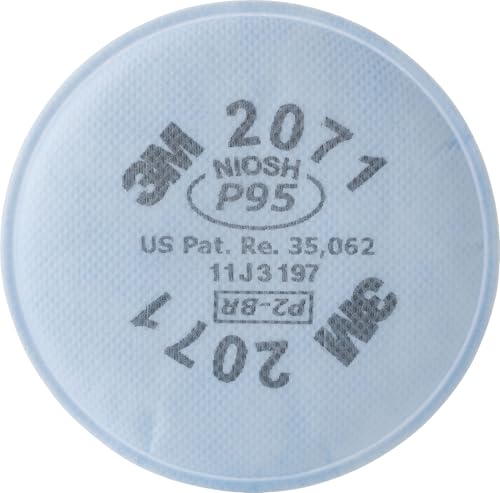 3M 50051138543568 Particulate Filter 2071 P95 (Pack of 2),White/Blue
