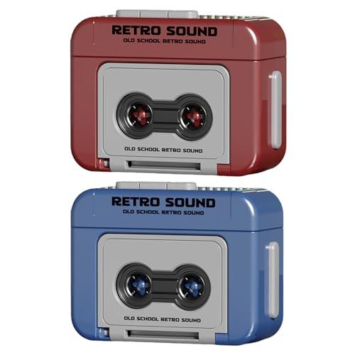 Retro Cassette Audio Keychain, 2 Pièces Porte Clé Stranger Hanging Thing, Bag Phone Charm, Enregistreur De Cassettes Rétro Mini Cassette Clés, Microcassette Enregistrable Pour Les Sacs À Dos