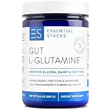 Essential Stacks Gut L-Glutamine Powder - Gluten, Dairy & Soy Free - Made in USA - Pure L Glutamine