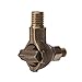 Transformer Ground Clamps, Eye Bolt Style with Plain Finish, 8 sol - 2/0 str Copper Conductor Range, 0. 128/0. 419