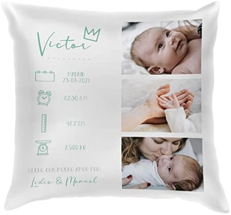 Personalised Baby Cushion 35 x 35 cm · Filling Included · Newborn...