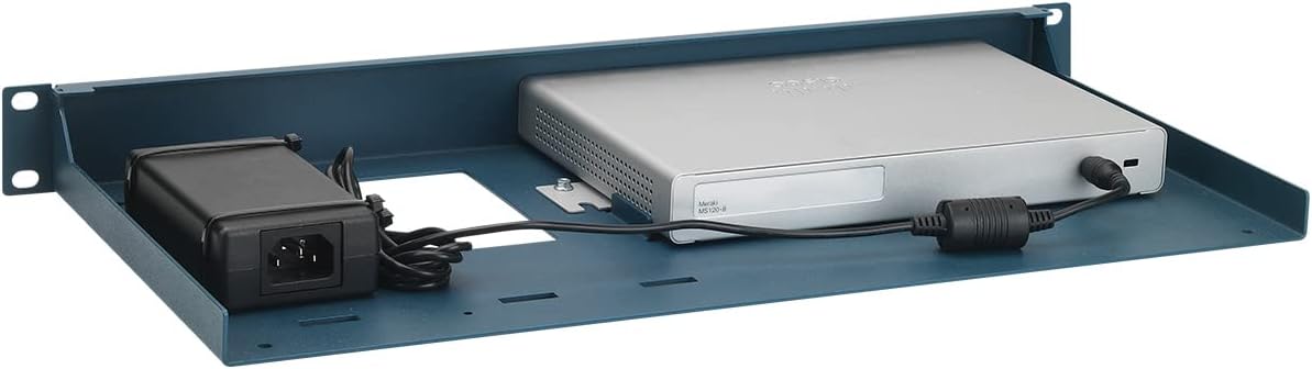 RACKMOUNT.IT CISRACK RM-CI-T3 Rackmount Kit - for Firewall, Switch - 1U Rack Height x 19" Rack Width - Rack-mountable - Jet Black - TAA Compliance