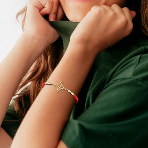 Witches Knot Bracelet, Adjustable Weave Wiccan Bracelet with Stainless Steel Magic Witchcraft Witch's Charm Knot Ideal Jewelry Gift For Woman & Man 6