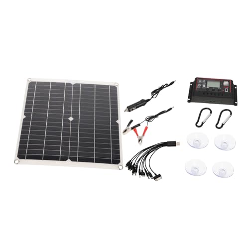 COLLBATH Outdoor Solar Charging Equipment Set 25w Solar Panel Charger Charge Controller