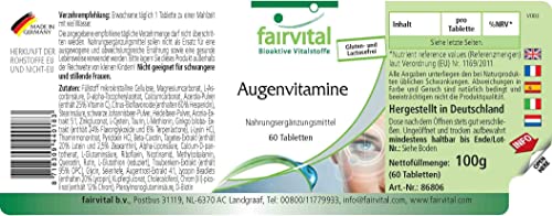Augenvitamine Fairvital zur Unterstützung der Sehkraft