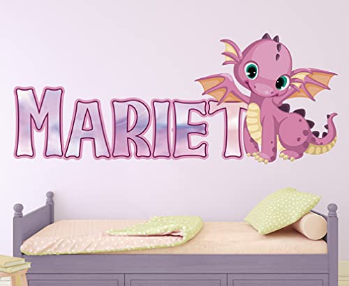 Vinilo Decorativo Dragón Rosa 28x11 pulgadas