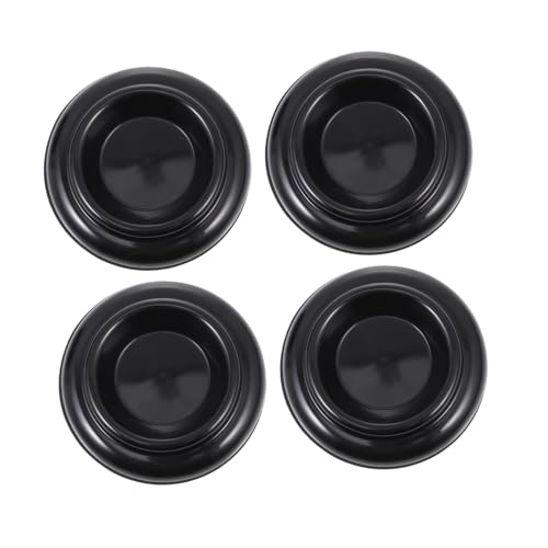 Piano Floor Pad Set of 4 Black Grand Piano Mats Non-slip Piano Foot Pad for Noise Reduction