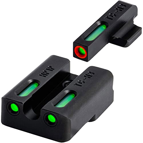 Image of Truglo TFX PRO Handgun Sight, Glowing Shock Proof Tritium and Fiber Optic Night Sight for Handguns, Compact, Durable, and Snag Free Sight