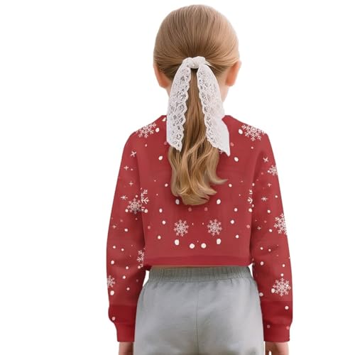 Long Sleeve Shirts for Girls Crewneck Graphic Girls Cropped Sweatshirts Breathabl for Sports2