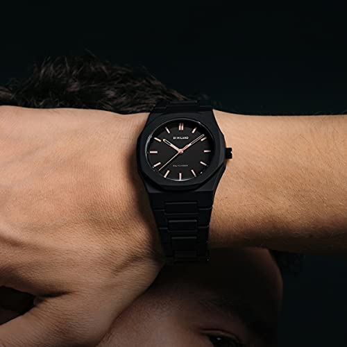 D1 Milano Polycarbon Analog Black Dial Men's Watch-PCBJ12