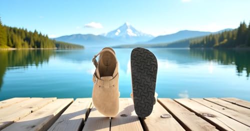 Image of Big Fox Light Weight PU Cork Backstrap Sandals for Men