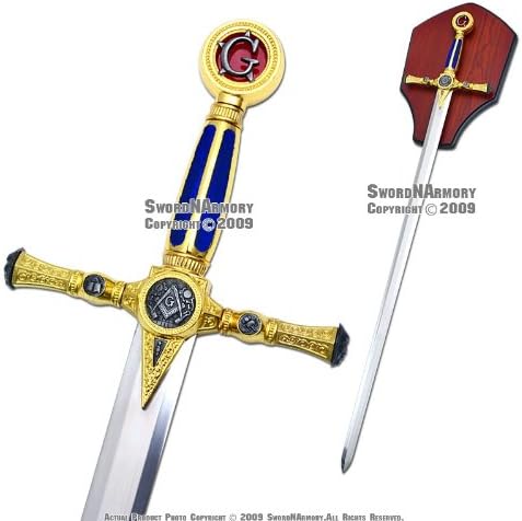 Miniatura 2 de Munetoshi - Espada masónica fraterna de 39 pulgadas, caballero templario masonería