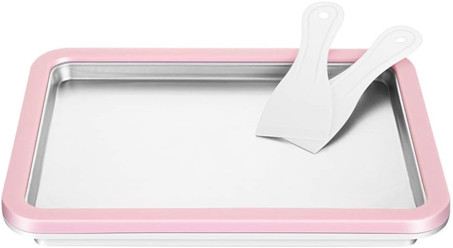 jtxqy Instant Ice Cream Maker Yogurt Sorbet Gelato Ice Roll DIY Maker Pan for Kids