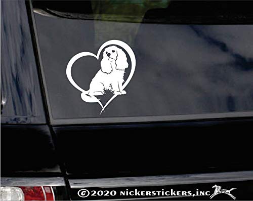 Cavalier Love | Dog Vinyl Window Decal Sticker