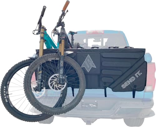 (Mid Size) Send It High Roller Tailgate Bike Pad for Trucks â€“ Truck Bike Tailgate Pad â€“ Tailgate Pads for Mountain Bike, BMX Bike, Ebike