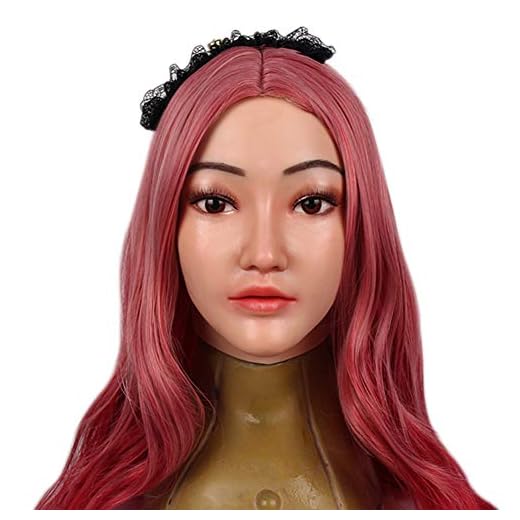 ZRB Víspera De Todos Los Santos Cosplay Cabeza Máscara Hecho A Mano Silicona Natural Hembra Cara Travesti Travestido Parodia Regalo Mascarada Fiesta Accesorios