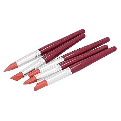 Zerodis Outils de Peinture, Stylo de Modélisation à Pointe en Caoutchouc Flexible, 5 Pièces pour l'art de l'Argile et la Peinture à 'huile, Sculpture en...