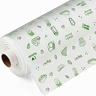 Image of 200 Meter, Food Wrapping Paper /Butter Paper Roll. Food Grade & Hygienic. Non-Stick Butter Paper for Food Packaging, Wrapping, Baking. Oven Safe 200 Meter