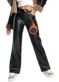 designer trachten lederhose damen 🔥[Weites Bein + Rutschfest] - Die Wetlook Lederleggings feine Zuschnitt umreißt eine Silhouette und betont Ihre schöne Körperform. Rutscht nicht und macht jede Bewegung mit, drückt nicht beim Sitzen.
