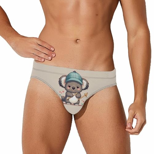 Cute Koala Men's Swim Briefs Sexy Bikini Swimwear Bathing Swimsuit Trunks Underwear