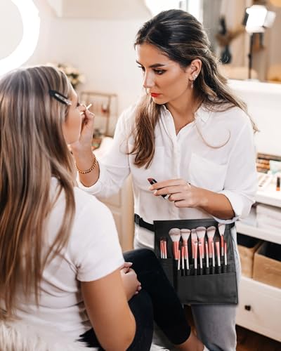 Disposable Makeup Applicators Kit, Includes Disposable Mascara Wands Eyeliner Brushes Eyeshadow Lip Applicators with Organizer Box Powder Puffs Mixing Palette Makeup Tools 11.0 * 7.8 * 3.11 - Image 3