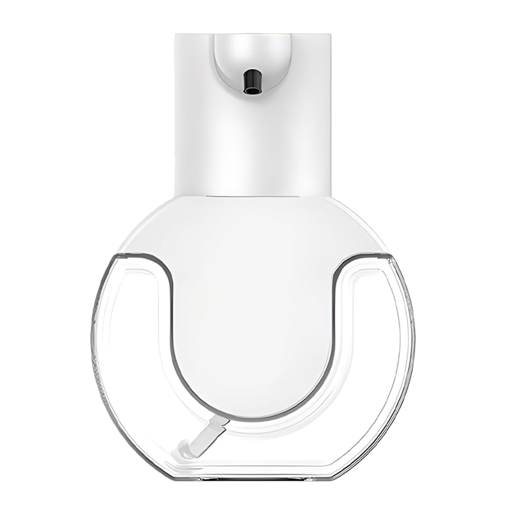 SOLUSTRE Dispenser Sapone Automatico Touchless da Parete e Desktop Ricaricabile USB Contenitore Riutilizzabile con Dosaggio Schiuma per Bagno Cucina Ufficio