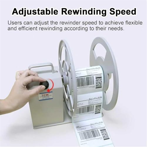 Máquina rebobinadora de etiquetas automática con deflector ajustable de 120mm 3