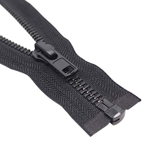 Fermeture éclair métal séparable #8 noire MebuZip 76 cm vestes