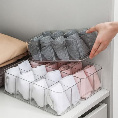 Rangement chaussettes anti-désordre à compartiments pour petits espaces - 8