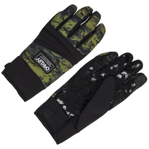 Guantes Oakley Park B1b Estampados para hombre en color negro con ajuste de velcro