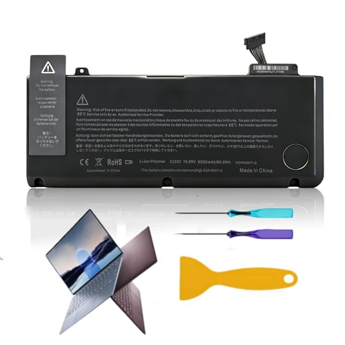 NDWQGFS A1278 A1322 Battery Compatible with MacBook Pro 13 (Mid 2012/2010/2009 Early/Late 2011) MacBook Pro 13 15-CS 15-DA 15-DB 15-DW Series MC700ll/A 661-5229 661-5557 020-6